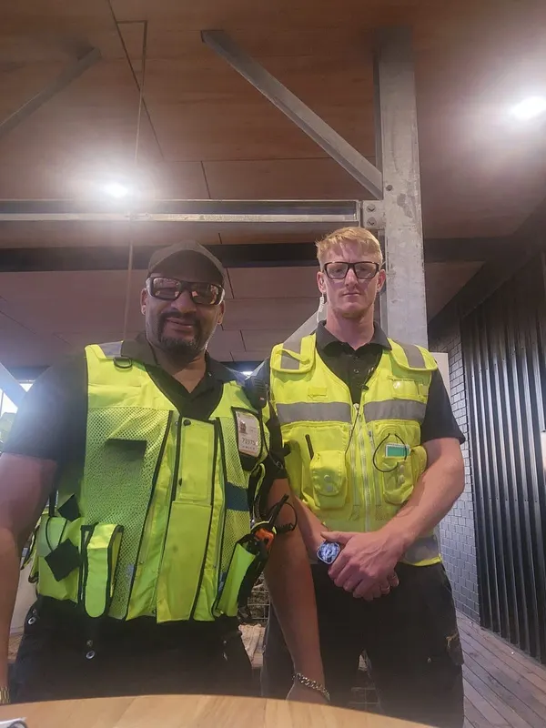 Westwide security team on an evening assignment