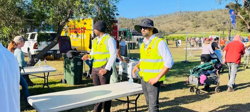 Westwide officers managing entry at a regional event
